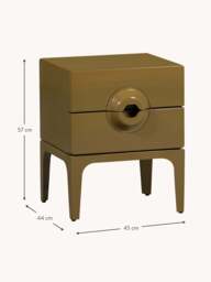 Eucalyptus Wood Bedside Table Merge - thumbnail 3