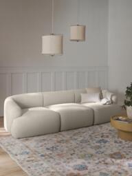Modular Bouclé Sofa Sofia (3-seater) - thumbnail 9