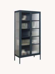 Metal Display Cabinet The Collector with Ribbed Glass - thumbnail 3