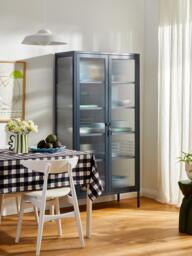 Metal Display Cabinet The Collector with Ribbed Glass - thumbnail 2