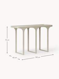 Travertine Effect Console Table Bella - thumbnail 7