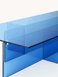 Large Glass Coffee Table Anouk, W 160 cm - thumbnail 4