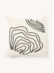 Hand-Stitched Organic Cotton Cushion Cover Jot - thumbnail 1