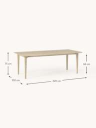 Oak Wood Dining Table Archie, in various sizes - thumbnail 6