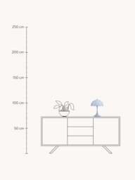 Dimmable Portable LED Table Lamp Panthella 250, Design Verner Panton - thumbnail 4