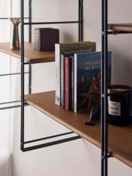 Metal Wall Shelf Tayo with Mango Wood Shelves - thumbnail 6