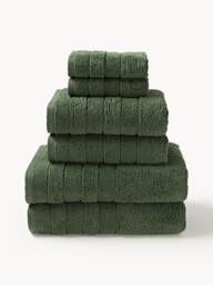 Towel Set Luxe with Striped Border, in various set sizes - thumbnail 2