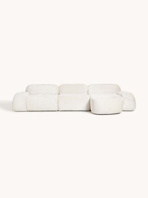 Modular Teddy Bouclé Corner Sofa Wolke (4-seater) - image 1