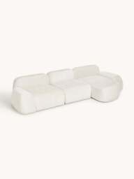 Modular Teddy Bouclé Corner Sofa Wolke (4-seater) - thumbnail 2