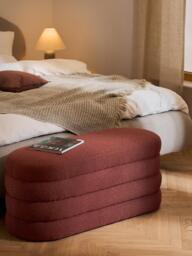Bouclé Upholstered Bench Alto - thumbnail 2