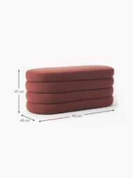 Bouclé Upholstered Bench Alto - thumbnail 8