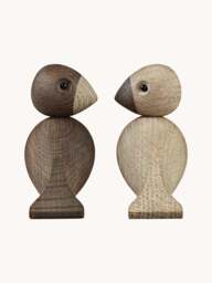 Oak Wood Decorative Objects Lovebirds, Set of 2 - thumbnail 6