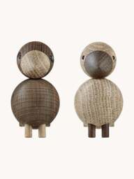 Oak Wood Decorative Objects Lovebirds, Set of 2 - thumbnail 4