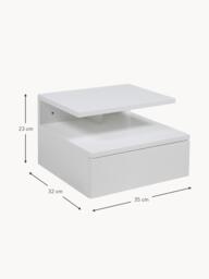 Wall-mounted Bedside Table Ashlan with Drawer - thumbnail 6
