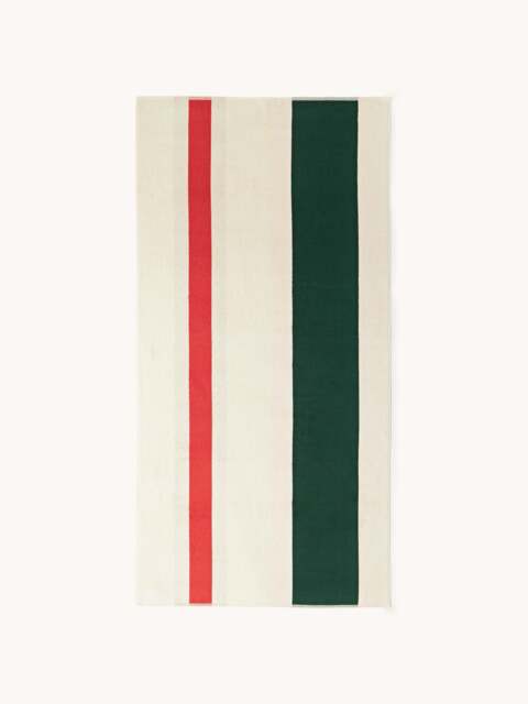 Reversible Cotton Beach Towel Combed - image 1