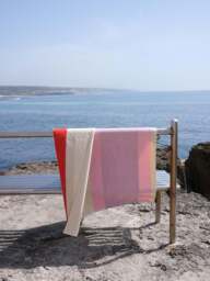 Reversible Cotton Beach Towel Combed - thumbnail 6