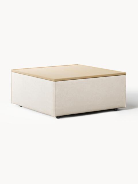 Linen Blend Ottoman Lennon with Storage - image 1