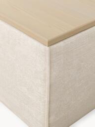 Linen Blend Ottoman Lennon with Storage - thumbnail 6