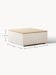 Linen Blend Ottoman Lennon with Storage - thumbnail 8
