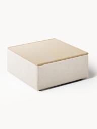 Linen Blend Ottoman Lennon with Storage - thumbnail 3