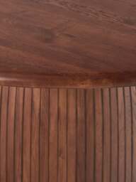 Round Dining Table Nelly with Groove Structure, in various sizes - thumbnail 2
