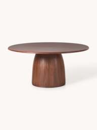 Round Dining Table Nelly with Groove Structure, in various sizes