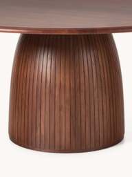 Round Dining Table Nelly with Groove Structure, in various sizes - thumbnail 3