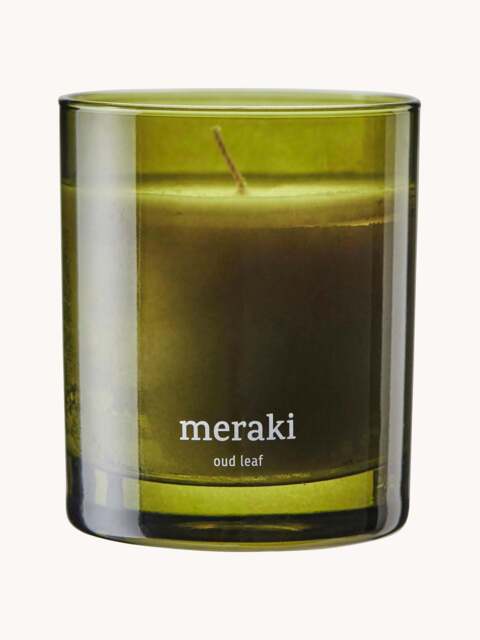 Scented Candle Oud Leaf (Geranium, Rose, Sandalwood) - image 1