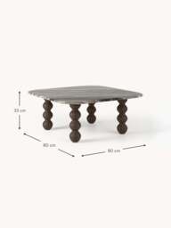 Marble Coffee Table Lyndi with Oak Legs - thumbnail 8