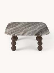 Marble Coffee Table Lyndi with Oak Legs - thumbnail 3