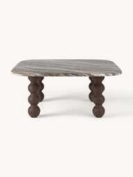 Marble Coffee Table Lyndi with Oak Legs - thumbnail 2