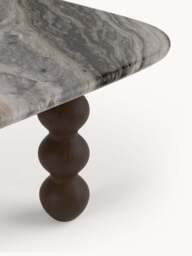 Marble Coffee Table Lyndi with Oak Legs - thumbnail 5