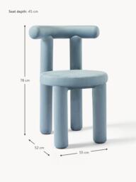 Upholstered Velvet Chair Calan - thumbnail 9