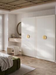 Modular Hinged Door Wardrobe Denise, 200 cm Wide, in various sizes - thumbnail 2