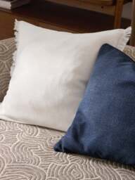 Linen Cushion Cover Luana with Fringes - thumbnail 6