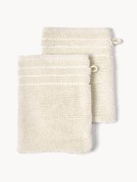 Wash Gloves Luxe with Striped Border, Set of 2 - thumbnail 2