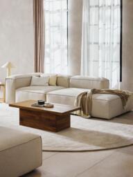 Linen Blend Modular Chaise Lennon - thumbnail 2