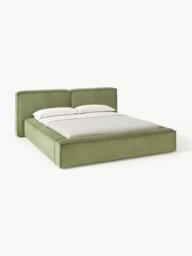 Upholstered Corduroy Bed Lennon