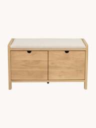 Upholstered Wooden Storage Bench Hillmond - thumbnail 2