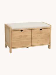 Upholstered Wooden Storage Bench Hillmond