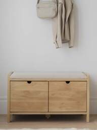 Upholstered Wooden Storage Bench Hillmond - thumbnail 3