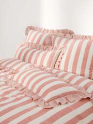 Ruffled Linen-Cotton Pillowcase Posie - thumbnail 2