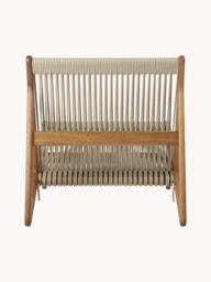 Handmade Iroko Wood Garden Lounge Chair MR01 Initial - thumbnail 4