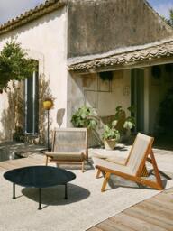 Handmade Iroko Wood Garden Lounge Chair MR01 Initial - thumbnail 8