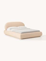 Upholstered Bouclé Bed Alba
