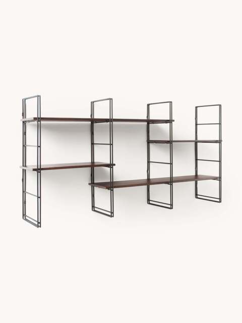 Metal Wall Shelf Tayo with Mango Wood Shelves - image 1