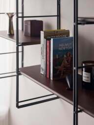 Metal Wall Shelf Tayo with Mango Wood Shelves - thumbnail 6