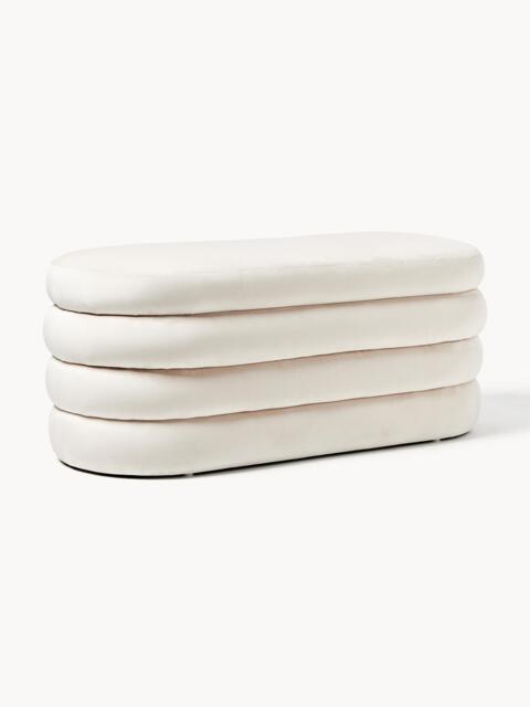 Velvet Upholstered Bench Alto with Storage Space - image 1