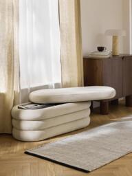Velvet Upholstered Bench Alto with Storage Space - thumbnail 8