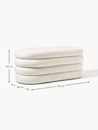 Velvet Upholstered Bench Alto with Storage Space - thumbnail 9